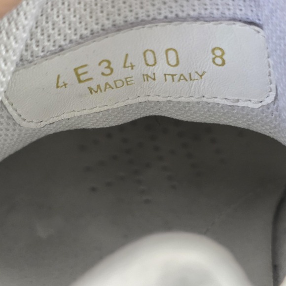 Prada Shoes Mens Size 8 Black Gray Patent Leather Low Top Sneakers Italy - Picture 15 of 16